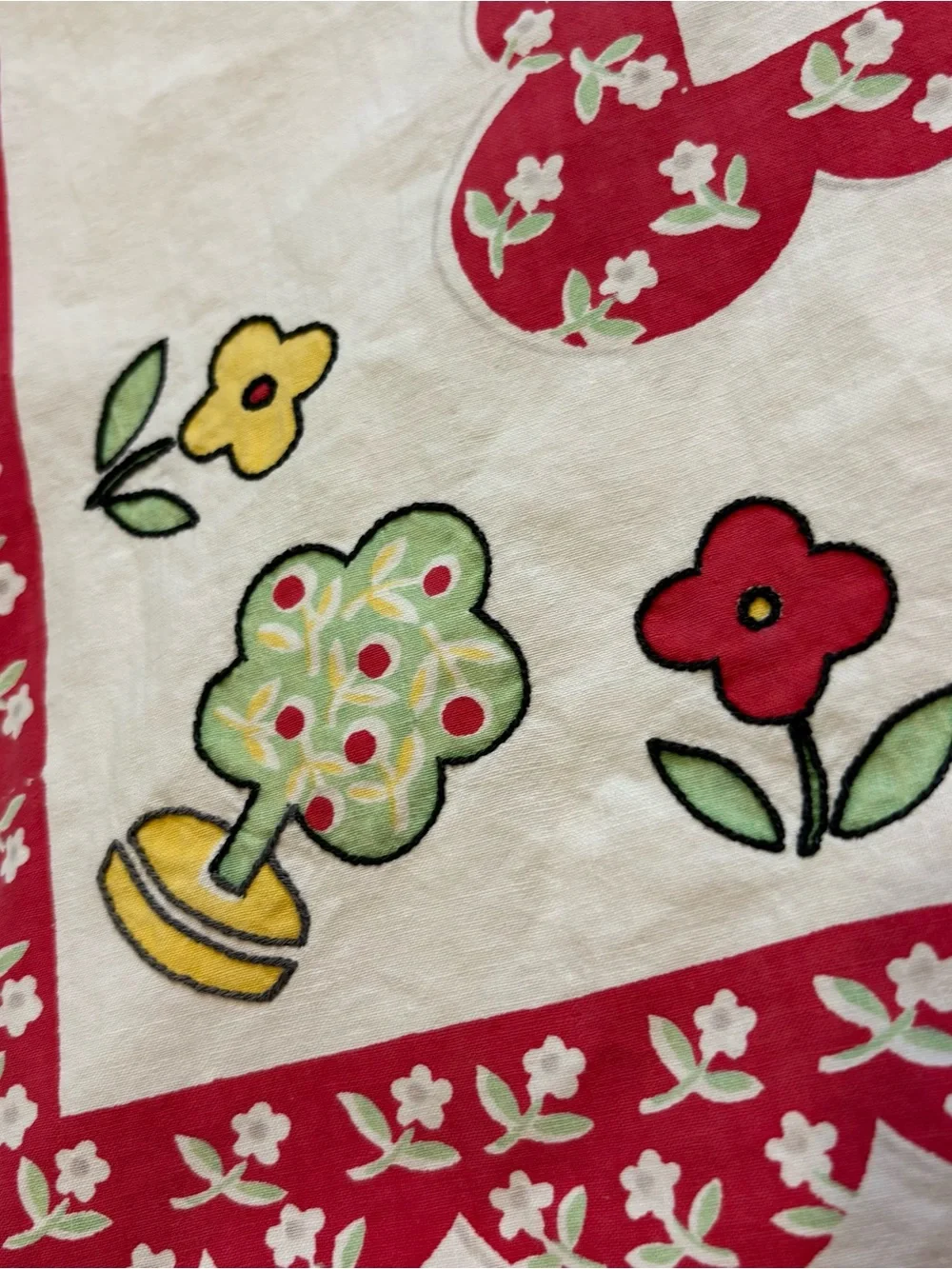 Vintage Hand stitched Dutch table cloth